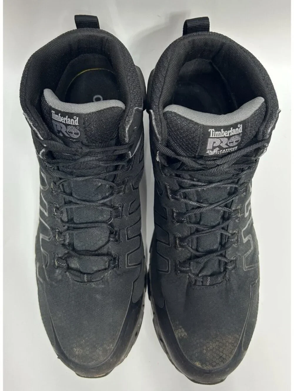 Timberland PRO Powertrain Sport Alloy Toe Mid Work Boots Mens Size 13 W Black